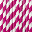 Picture of PAPER STRAWS MAGENTA 19.5CM
